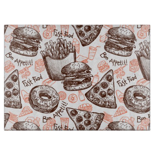 Fast Food Schneidebrett (Vorderseite)