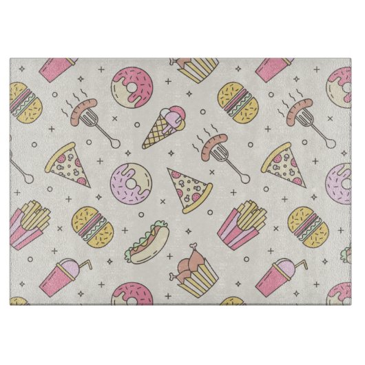 Fast Food Schneidebrett (Vorderseite)