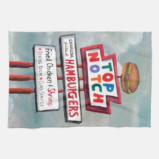 Fast Food Sign Handtuch (Horizontal)