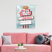 Fast Food Sign Leinwanddruck (Insitu (Wohnzimmer))