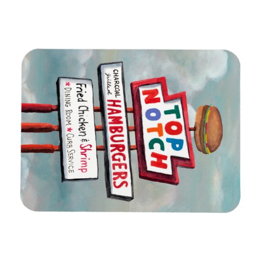 Fast Food Sign Magnet (Horizontal)