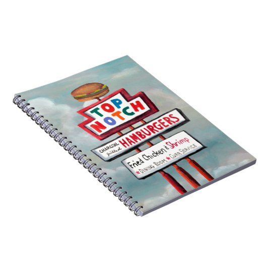 Fast Food Sign Notizblock (Rechte Seite)