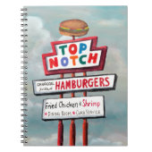 Fast Food Sign Notizblock (Vorderseite)