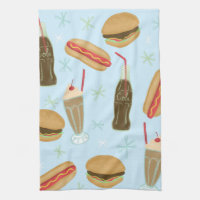 Fast Food Soda Fountain Junk Food Blue