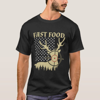 Fast Food T - Shirt / Hirsche Tiertier Shirt