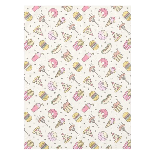 Fast Food Tischdecke (Vorderseite)