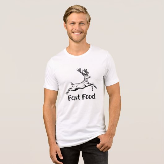 Fast Food Tri-Blend Shirt (Vorderseite voll)