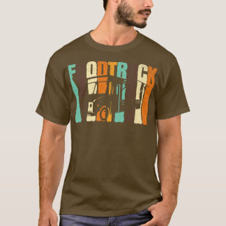 Fast Food Trucker Driver Retro Burger Street Food  T-Shirt