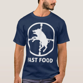 Fast Food Wild Boar Hunter Schweinejagd für Jäger T-Shirt