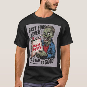 Fast Food Zombie" T-Shirt