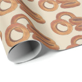 Fast Food Zwiebeln Rings Fried Junk Feinschmecker Geschenkpapier (Rolleneckpunkt)