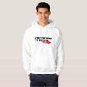 Fast Forward – Bold Red Motivation Quote Design Hoodie (Vorne ganz)
