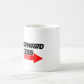 Fast Forward – Bold Red Motivation Quote Design Kaffeetasse (Mittel)