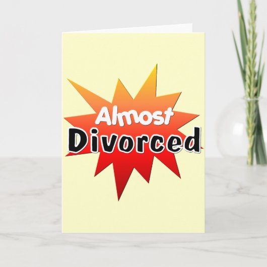 Fast geschieden ankündigung (Vorderseite)