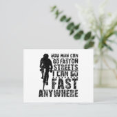 Fast Gravel Bike Postkarte (Stehend Vorderseite)