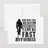 Fast Gravel Bike Postkarte (Vorne/Hinten)