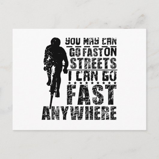 Fast Gravel Bike Postkarte (Vorderseite)