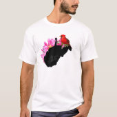 Fast Heaven West Virginia Kardinal Wv T-Shirt (Vorderseite)