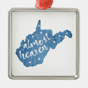 Fast Heaven West Virginia Ornament Aus Metall