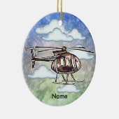 Fast Helicopter  Keramik Ornament (Rechts)