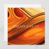 FAST HONEY FLIEGT ABSTRAKT EINLADUNG (Vorne/Hinten)