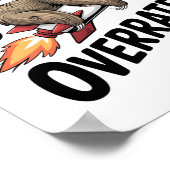 Fast is Overrated Sloth Rocket Poster (Ecke)