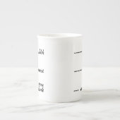 Fast jetzt können Sie sprechen Porzellantasse (Vorderseite)