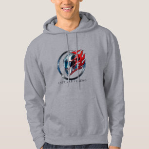 Fast Lap Legend – Rennhelm-Flammen-Emblem Hoodie