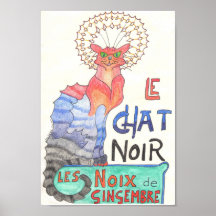 Fast Le Chat Noir, Ginger Nuts Poster