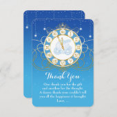 Fast Mitternacht Princess Mairytale Vielen Dank an Dankeskarte (Vorne/Hinten)