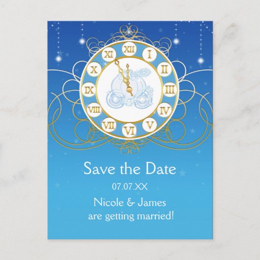 Fast Mitternachtsmesse Save the Date Postkarte (Vorderseite)