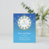 Fast Mitternachtsmesse Save the Date Postkarte (Stehend Vorderseite)