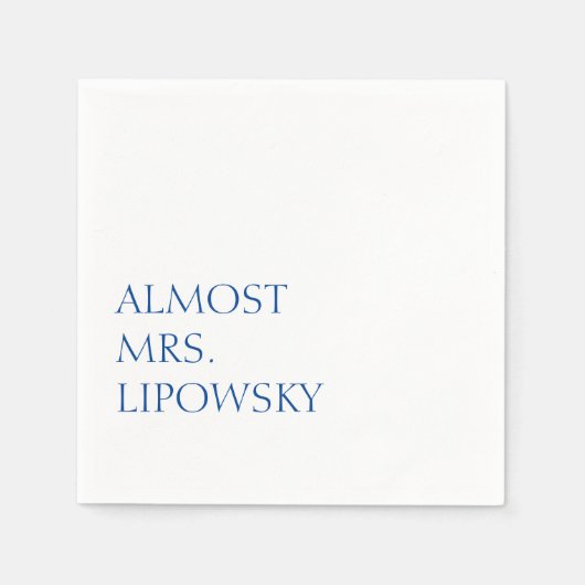 Fast Mrs. Serviette (Vorderseite)