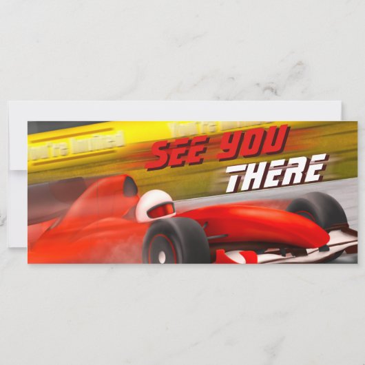 Fast One - 1. Geburtstag Einladung (Rückseite)