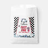 Fast One 1. Geburtstag Junge Rennwagen  Geschenktütchen (Vorderseite)
