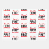 Fast ONE | Black White Race Car Flags Birthday Geschenkpapier Set (Vorderseite 2)