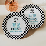 Fast One Blue Race Car 1. Geburtstag Party Pappteller<br><div class="desc">Dies ist ein Fast One Blue Race Car 1. Geburtstag Party Paper Teller!</div>