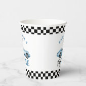 Fast One Blue Rennwagen Junge 1. Geburtstag Pappbecher (Rechts)