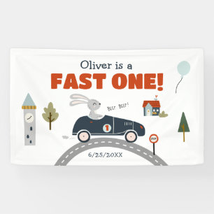 Fast One Cars 1. Geburtstagsbanner Banner