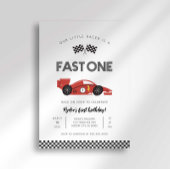 Fast One First Birthday Invitation Einladung