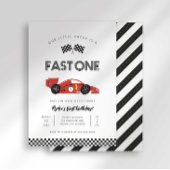 Fast One First Birthday Invitation Einladung