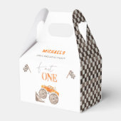 Fast One Monster Truck Birthday Favor Box Geschenkschachtel (Rückseite)