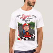 Fast ONE Pit Crew Dad | Custom Birthday T-Shirt (Vorderseite)