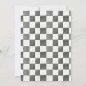 Fast One Race Car Boy 1st Birthday Invitation Einladung (Rückseite)