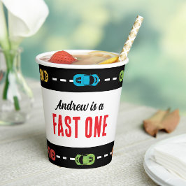Fast One Race Track Boys Geburtstagsparty Pappbecher