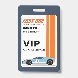 Fast One Racer's VIP passiert Geburtstagseinladung Ausweis