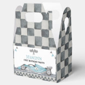 Fast One Racing Car Birthday Party Gefälligkeitsbo Geschenkschachtel (Geöffnet)