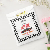 Fast One Red Flame Race Car 1st Birthday Party Geschenktütchen (Versiegelt)