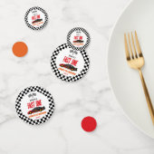 Fast One Red Flame Race Car 1st Birthday Party Konfetti (Gruppe)