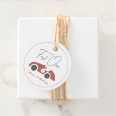 Fast One Red Race Car Boy 1st Birthday Geschenkanhänger (Beispiel)